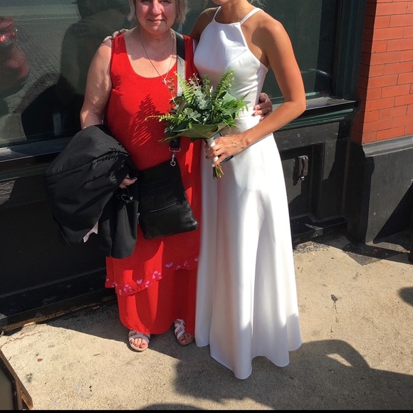 Mori Lee Madeline Gardener dress, color ivory, size 2, worn once style 21517 - Picture 6 of 11